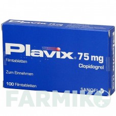 ПЛАВІКС (PLAVIX) 75 мг таблетки 100 шт - Клопідогрел DOCPHARM