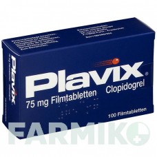 ПЛАВІКС (PLAVIX) 75 мг таблетки 100 шт - Клопідогрел ORIFARM