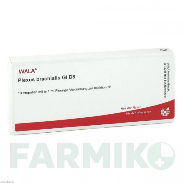 ПЛЕКСУС БРАХИАЛИС (PLEXUS BRACHIALIS) D 8 ампулы 10x1 мл - Гомеопатия WALA HEILMITTEL