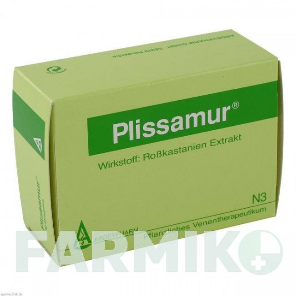 ПЛИССАМУР (PLISSAMUR) драже 100 шт - Плоды конского каштана ARDEYPHARM