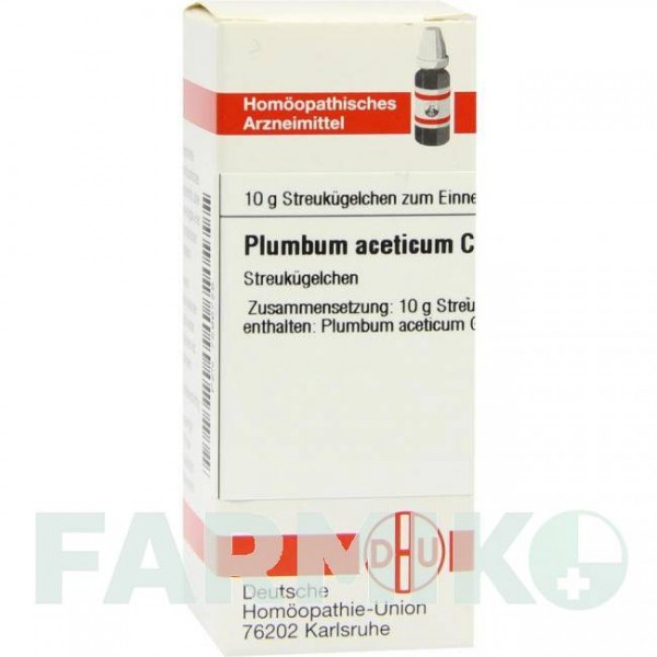 ПЛЮМБУМ АЦЕТИКУМ (PLUMBUM ACETICUM) C 30 глобули 10 г - Гомеопатія DHU