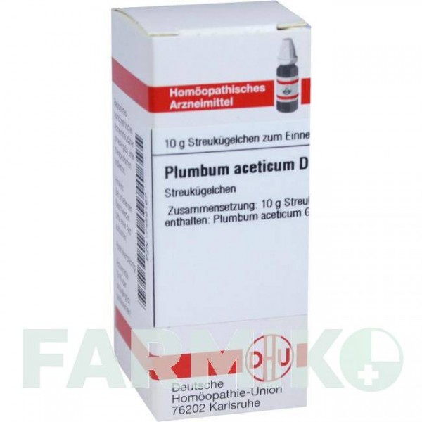 ПЛЮМБУМ АЦЕТИКУМ (PLUMBUM ACETICUM) D 6 глобули 10 г - Гомеопатия DHU
