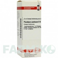 ПЛЮМБУМ АЦЕТИКУМ (PLUMBUM ACETICUM) D 6 раствор 20 мл - Гомеопатия DHU