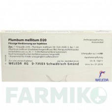 ПЛЮМБУМ МЕЛІТУМ (PLUMBUM MELLITUM) D 20 ампули 8x1 мл - Гомеопатія WELEDA