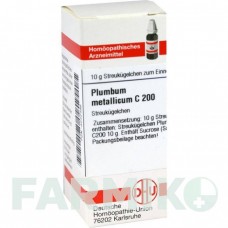 ПЛЮМБУМ МЕТАЛЛИКУМ (PLUMBUM METALLICUM) C 200 глобули 10 г - Гомеопатия DHU
