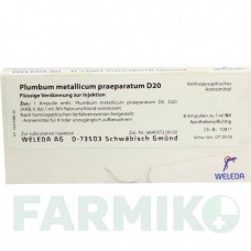 ПЛЮМБУМ МЕТАЛІКУМ (PLUMBUM METALLICUM) D 20 ампули 8x1 мл - Гомеопатія WELEDA