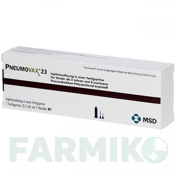 ПНЕВМОВАКС (PNEUMOVAX) раствор 10x0,5 мл - Пневмококковый антиген EMRA-MED