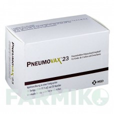 ПНЕВМОВАКС (PNEUMOVAX) шприци 10x0,5 мл - Пневмококковый антиген MSD