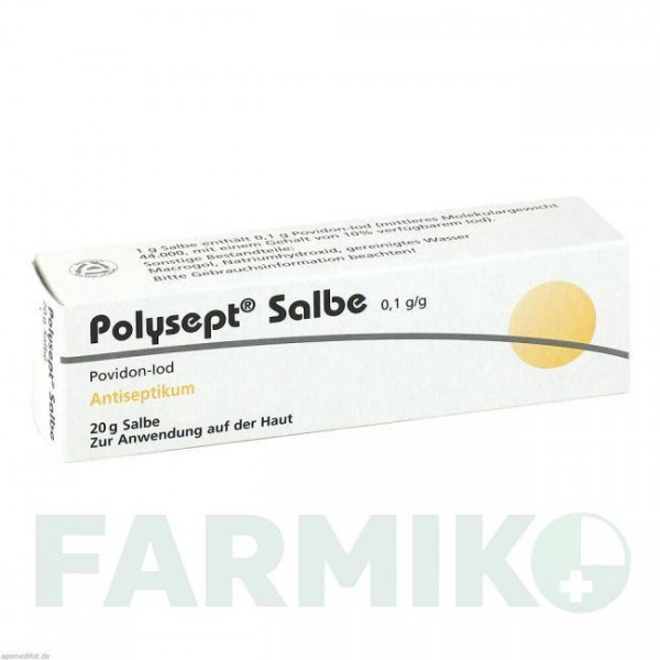 ПОЛИСЕПТ (POLYSEPT) мазь 20 г - Повидон-йод DERMAPHARM