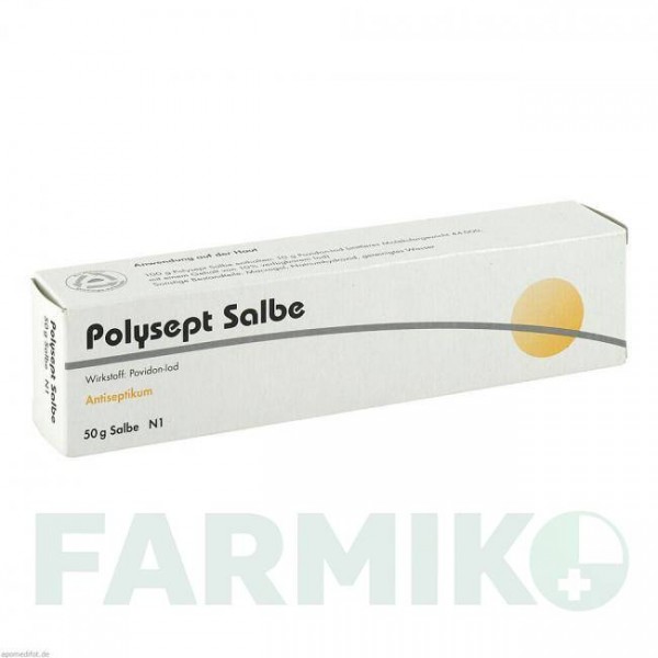 ПОЛІСЕПТ (POLYSEPT) мазь 50 г - Повідон-йод DERMAPHARM