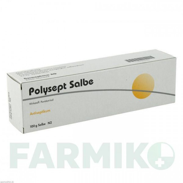 ПОЛІСЕПТ (POLYSEPT) мазь 100 г - Повідон-йод DERMAPHARM