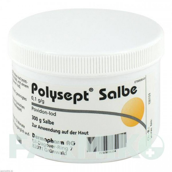 ПОЛІСЕПТ (POLYSEPT) мазь 300 г - Повідон-йод DERMAPHARM