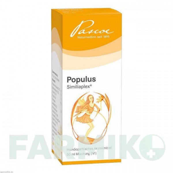 ПОПУЛЮС СІМІЛІАПЛЕКС (POPULUS SIMILIAPLEX) краплі 50 мл - Гомеопатія PASCOE