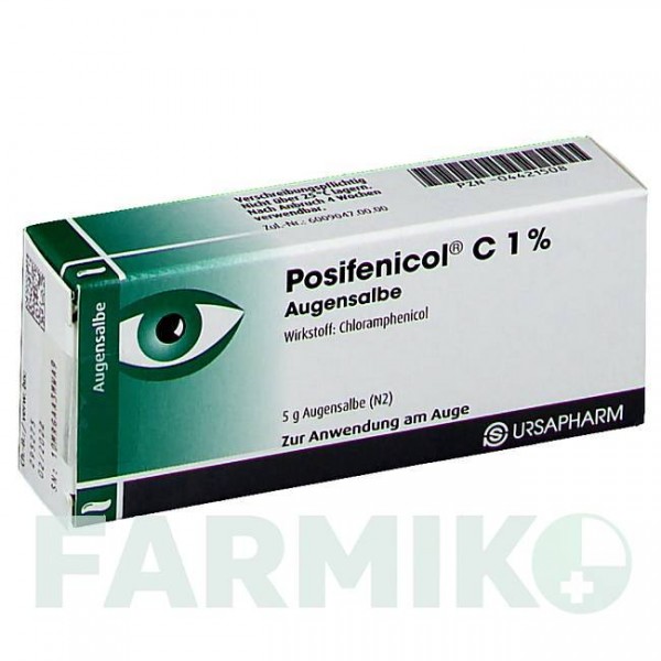 ПОЗИФЕНІКОЛ (POSIFENICOL) 1% мазь 5 г - Хлорамфенікол URSAPHARM