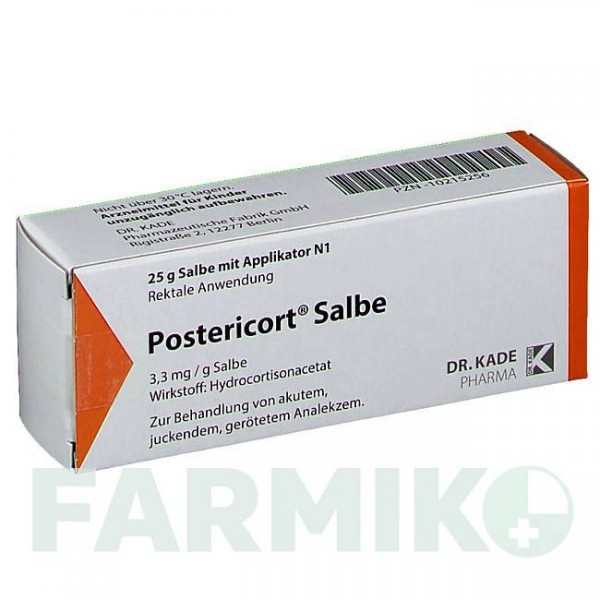 ПОСТЕРИКОРТ (POSTERICORT) мазь 25 г - Гидрокортизон DR.KADE