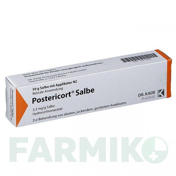 ПОСТЕРИКОРТ (POSTERICORT) мазь 50 г - Гидрокортизон DR.KADE
