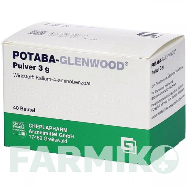 ПОТАБА (POTABA) 3 г порошок 40 шт - Амінобензоат калію CHEPLAPHARM
