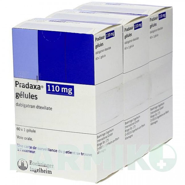 ПРАДАКСА (PRADAXA) 110 мг капсулы 180 шт - Дабигатран этексилат AXICORP PHARMA