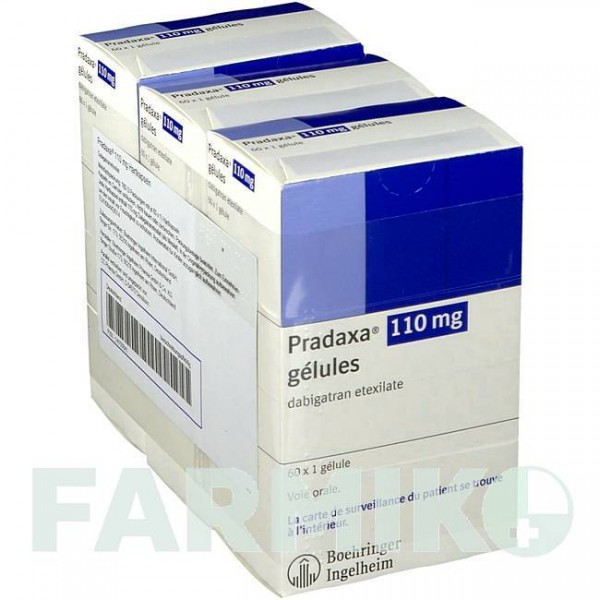 ПРАДАКСА (PRADAXA) 110 мг капсулы 180 шт - Дабигатран этексилат CC PHARMA