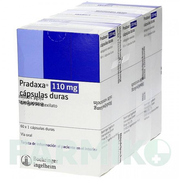 ПРАДАКСА (PRADAXA) 110 мг капсулы 180 шт - Дабигатран этексилат KOHLPHARMA