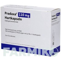 ПРАДАКСА (PRADAXA) 110 мг капсули 100 шт - Дабігатран етексилат ORIFARM