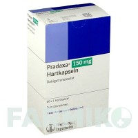 ПРАДАКСА (PRADAXA) 150 мг капсули 60 шт - Дабігатран етексилат BOEHRINGER INGELHEIM