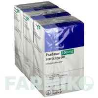ПРАДАКСА (PRADAXA) 150 мг капсули 180 шт - Дабігатран етексилат BOEHRINGER INGELHEIM