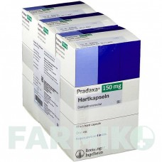 ПРАДАКСА (PRADAXA) 150 мг капсули 180 шт - Дабігатран етексилат DOCPHARM