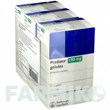 ПРАДАКСА (PRADAXA) 150 мг капсулы 180 шт - Дабигатран этексилат MEDICOPHARM