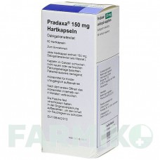 ПРАДАКСА (PRADAXA) 150 мг капсули 60 шт - Дабігатран етексилат ORIFARM