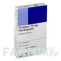ПРАДАКСА (PRADAXA) 75 мг капсули 10 шт - Дабігатран етексилат BOEHRINGER INGELHEIM