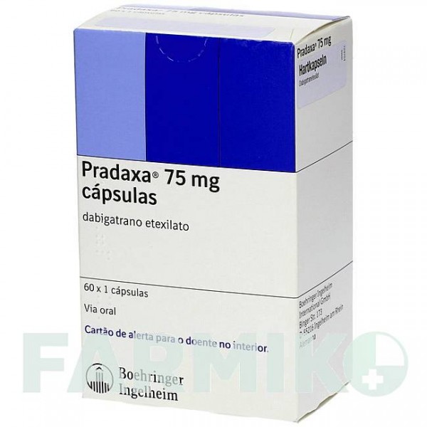ПРАДАКСА (PRADAXA) 75 мг капсулы 30 шт - Дабигатран этексилат EMRA-MED