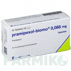ПРАМІПЕКСОЛ (PRAMIPEXOL) 0,088 мг таблетки 50 шт - Праміпексол BIOMO PHARMA