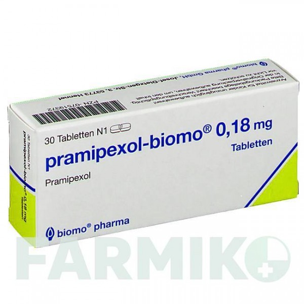 ПРАМИПЕКСОЛ (PRAMIPEXOL) 0,18 мг таблетки 30 шт - Прамипексол BIOMO PHARMA