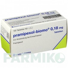 ПРАМІПЕКСОЛ (PRAMIPEXOL) 0,18 мг таблетки 100 шт - Праміпексол BIOMO PHARMA
