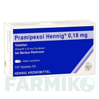 ПРАМИПЕКСОЛ (PRAMIPEXOL) 0,18 мг таблетки 30 шт - Прамипексол HENNIG