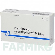ПРАМІПЕКСОЛ (PRAMIPEXOL) 0,18 мг таблетки 30 шт - Праміпексол NEURAXPHARM
