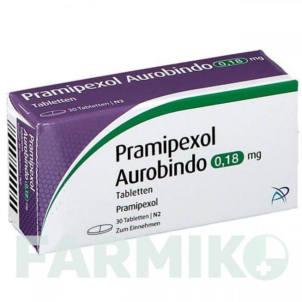 ПРАМІПЕКСОЛ (PRAMIPEXOL) 0,18 мг таблетки 30 шт - Праміпексол PUREN PHARMA