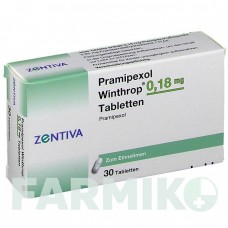 ПРАМІПЕКСОЛ (PRAMIPEXOL) 0,18 мг таблетки 30 шт - Праміпексол ZENTIVA