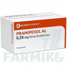 ПРАМИПЕКСОЛ (PRAMIPEXOL) 0,26 мг таблетки 10 шт - Прамипексол ALIUD PHARMA