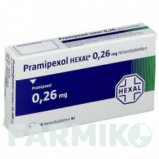ПРАМИПЕКСОЛ (PRAMIPEXOL) 0,26 мг таблетки 10 шт - Прамипексол HEXAL