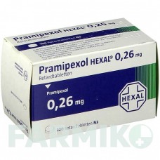 ПРАМИПЕКСОЛ (PRAMIPEXOL) 0,26 мг таблетки 100 шт - Прамипексол HEXAL