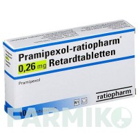 ПРАМІПЕКСОЛ (PRAMIPEXOL) 0,26 мг таблетки 10 шт - Праміпексол RATIOPHARM