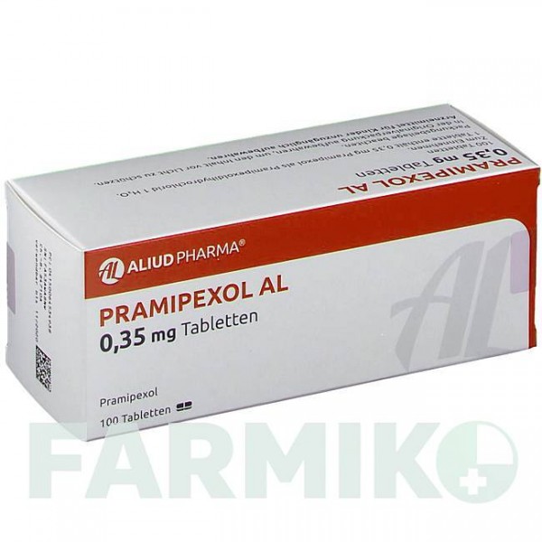 ПРАМІПЕКСОЛ (PRAMIPEXOL) 0,35 мг таблетки 100 шт - Праміпексол ALIUD PHARMA