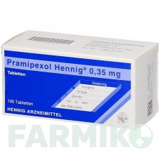 ПРАМІПЕКСОЛ (PRAMIPEXOL) 0,35 мг таблетки 100 шт - Праміпексол HENNIG