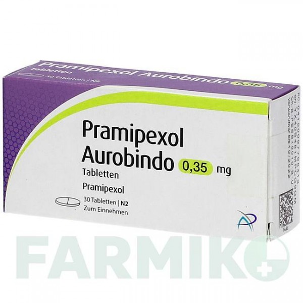 ПРАМІПЕКСОЛ (PRAMIPEXOL) 0,35 мг таблетки 30 шт - Праміпексол PUREN PHARMA