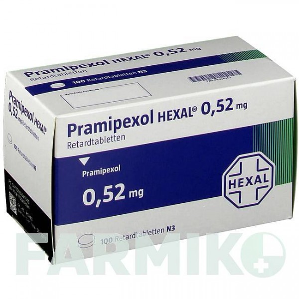 ПРАМИПЕКСОЛ (PRAMIPEXOL) 0,52 мг таблетки 30 шт - Прамипексол HEXAL