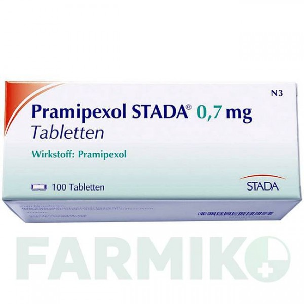 ПРАМИПЕКСОЛ (PRAMIPEXOL) 0,7 мг таблетки 100 шт - Прамипексол STADAPHARM