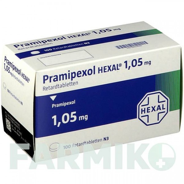 ПРАМИПЕКСОЛ (PRAMIPEXOL) 1,05 мг таблетки 30 шт - Прамипексол HEXAL