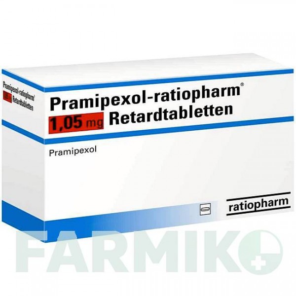 ПРАМІПЕКСОЛ (PRAMIPEXOL) 1,05 мг таблетки 30 шт - Праміпексол RATIOPHARM